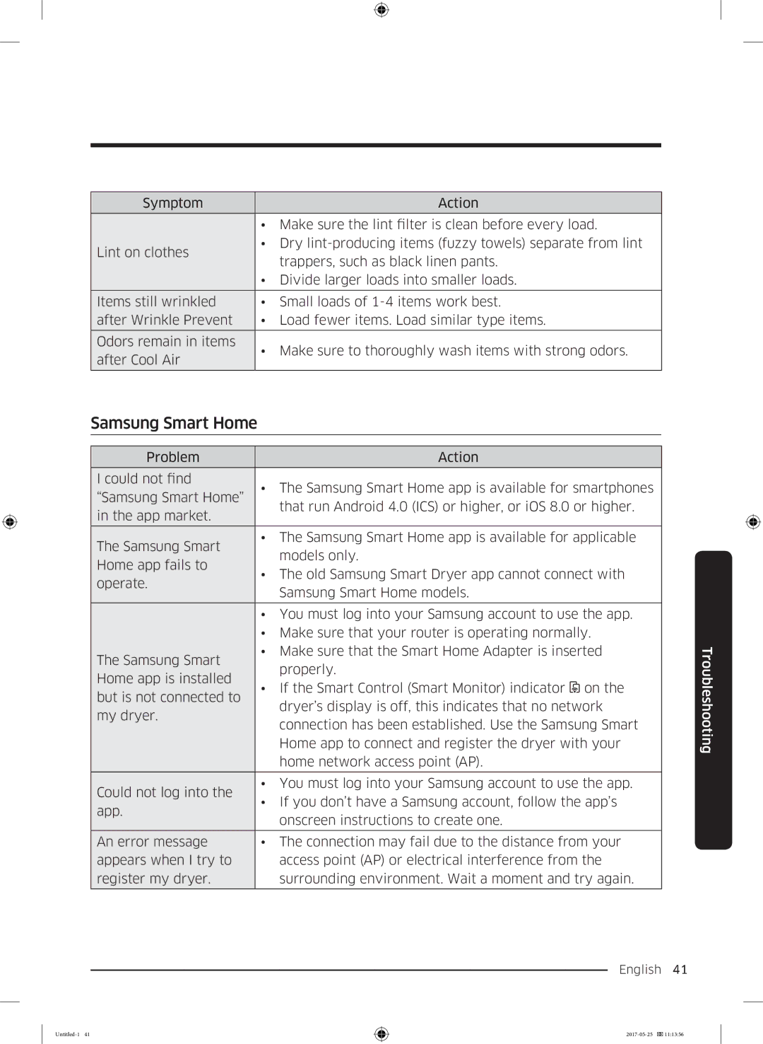 Samsung DV90M8204AW/EE manual English 41  